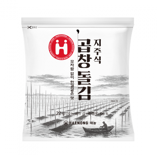[Haenong] Pole-Raised Gopchang Dol Gim Seaweed (10 Sheets, 22g, 0.78 oz)