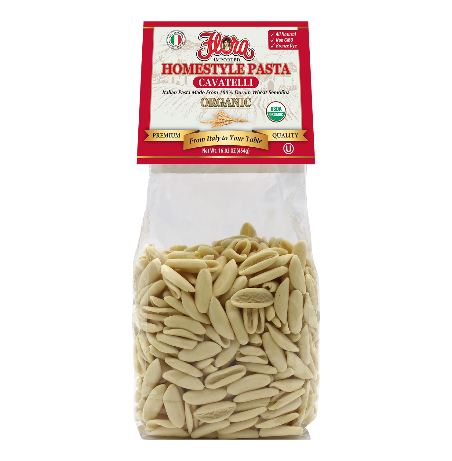 Homestyle Cavatelli Pasta - Organic - 16.02 oz