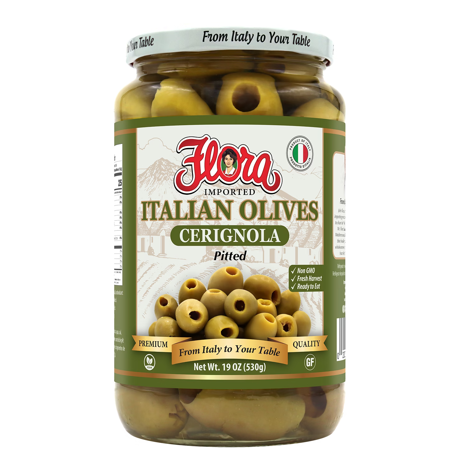 Cerignola Olives - Pitted - 19 oz