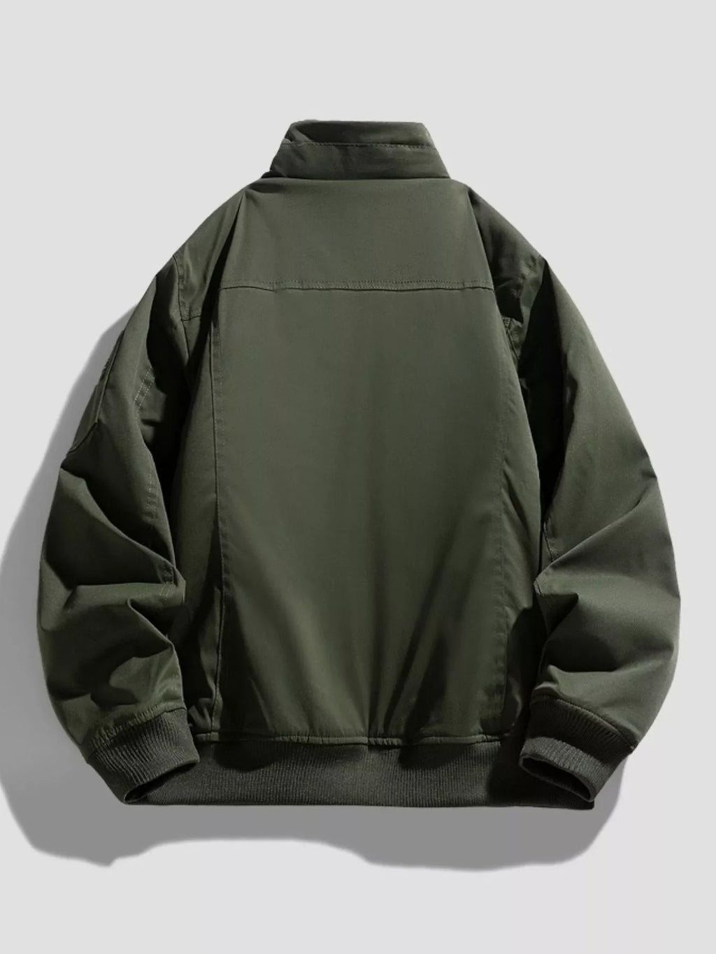 Men's Plus Size Zip Up Long Sleeve Jacket