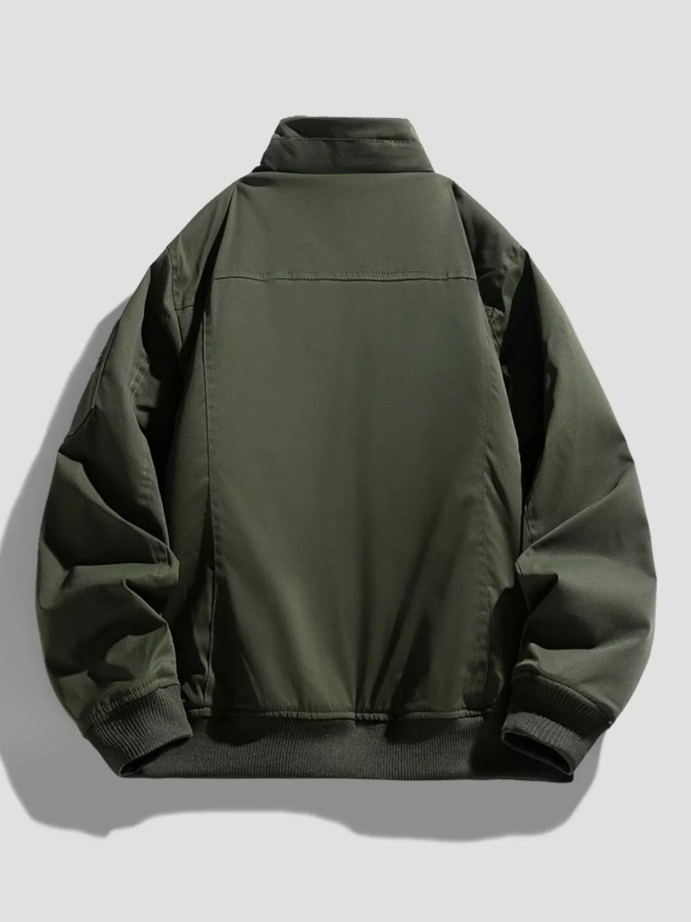 Men's Plus Size Zip Up Long Sleeve Jacket