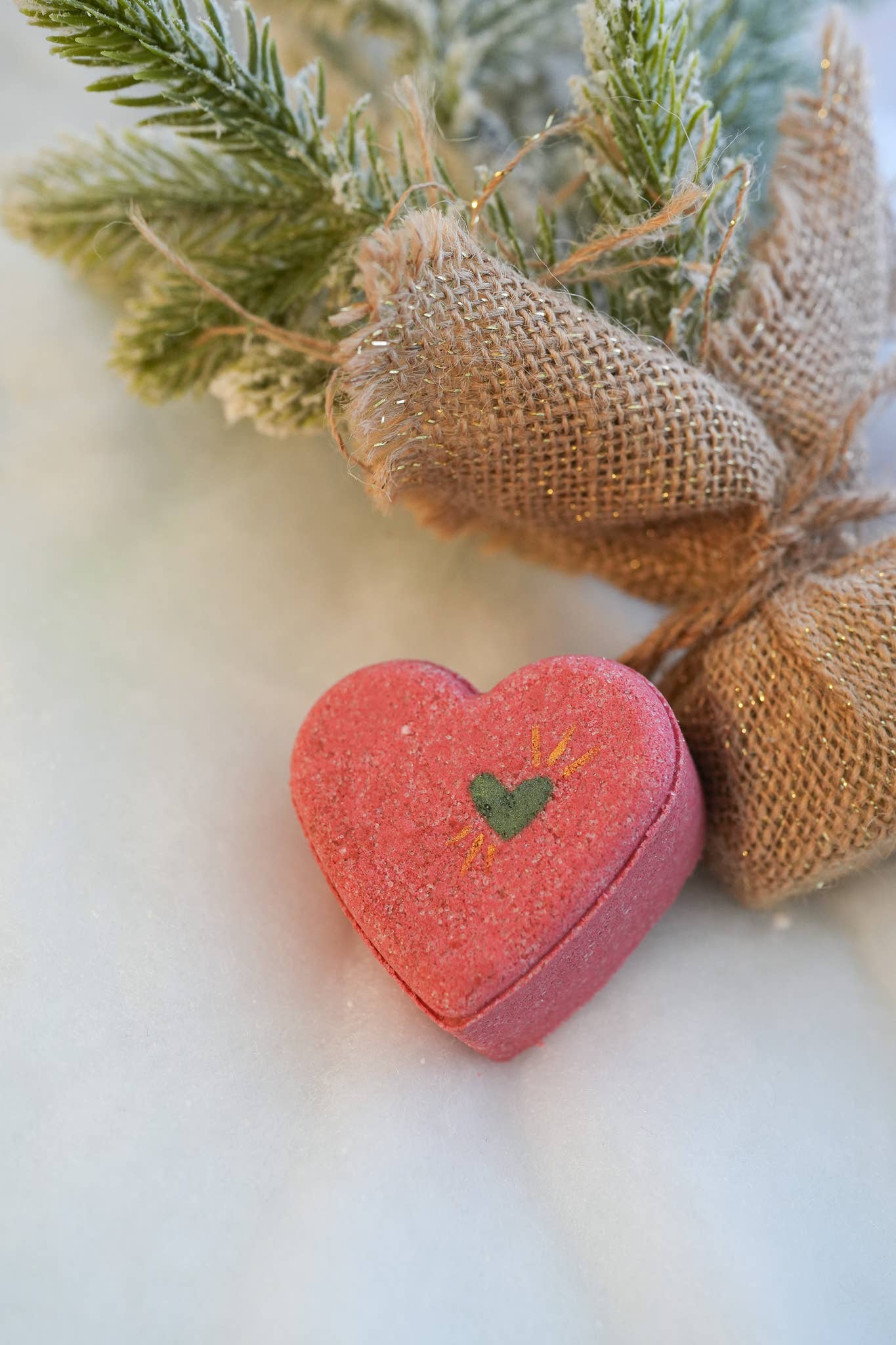 Grinches Heart Christmas Bathbomb Cranberry Orange