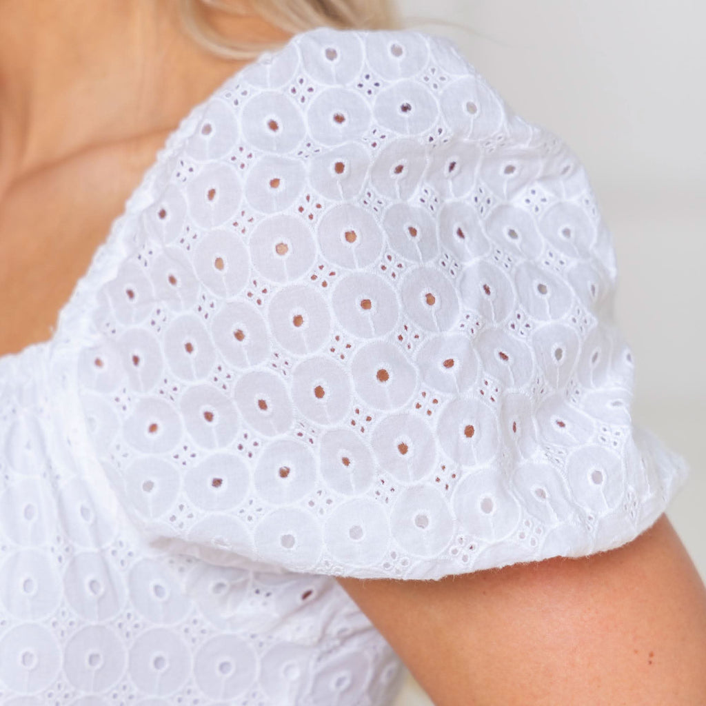 Organic Eyelet Romper