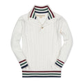 Organic Mock Neck Cable Sweater - Baby
