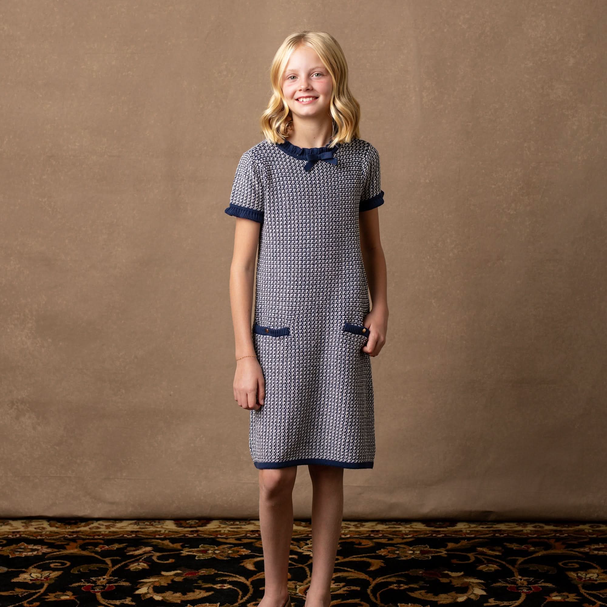 Organic Ruffle Edge Sweater Dress - Baby