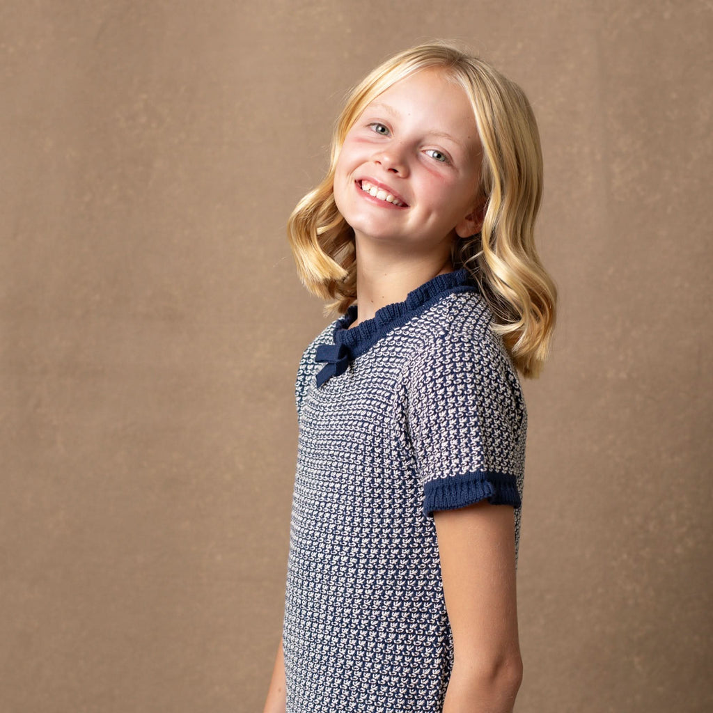 Organic Ruffle Edge Sweater Dress - Baby