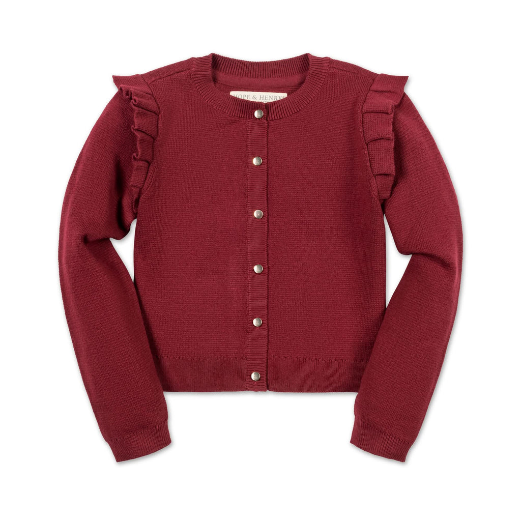 Organic Milano Ruffle Cardigan - Baby