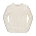 Organic Herringbone Detail Crew Neck Sweater - Baby