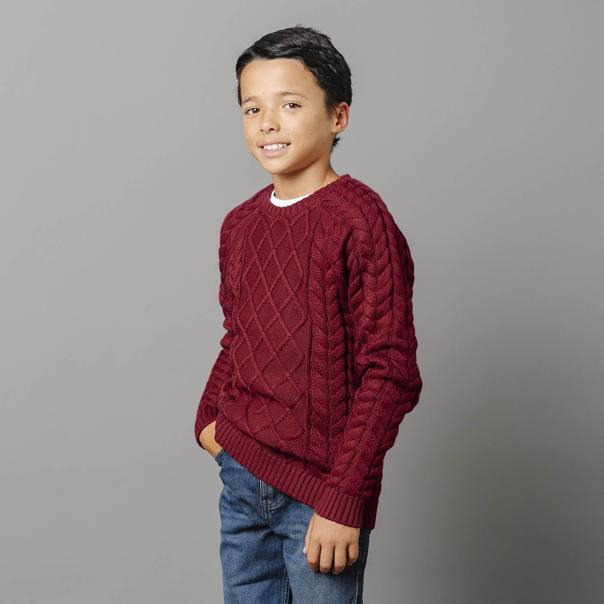 Organic Raglan Fisherman Sweater - Baby