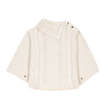 Organic Split Collar Sweater Cape - Baby