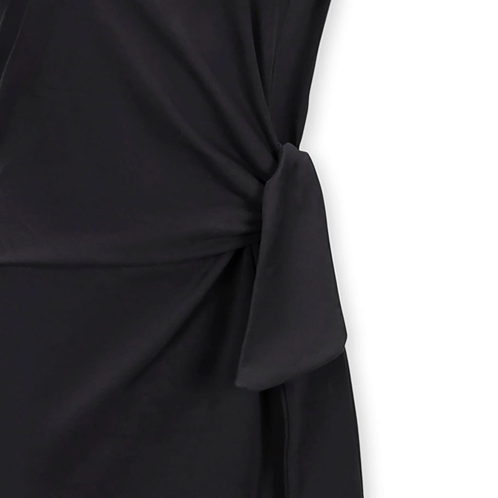 Organic Knit Tie Midi Dress