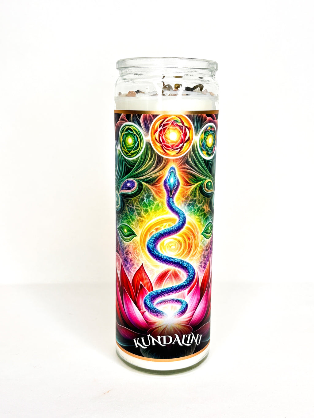 Kundalini Shakti Crystal Altar Candle
