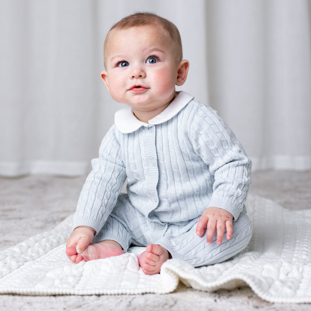 Organic Peter Pan Collar Sweater Romper