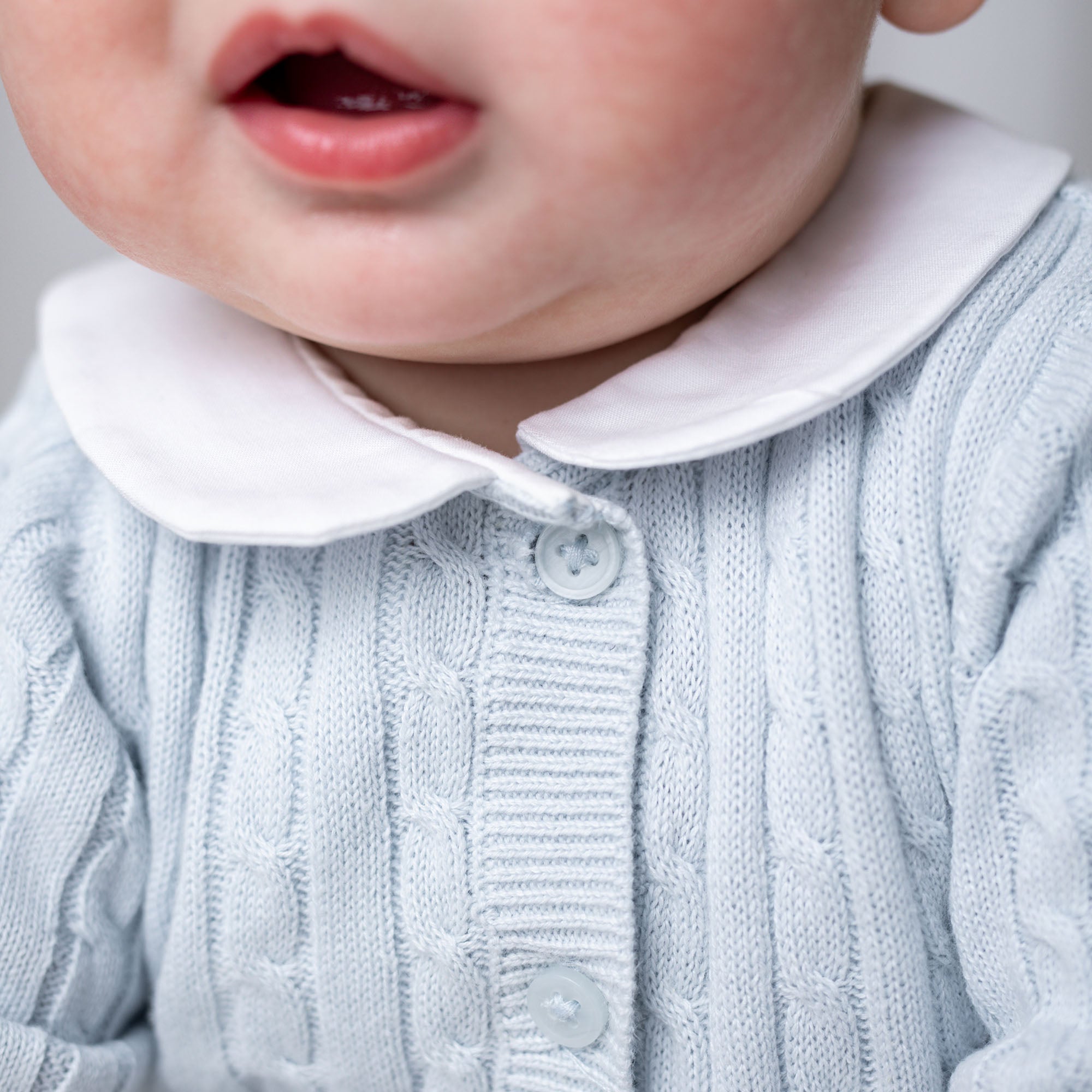 Organic Peter Pan Collar Sweater Romper