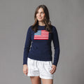 Organic Crew Neck Flag Sweater