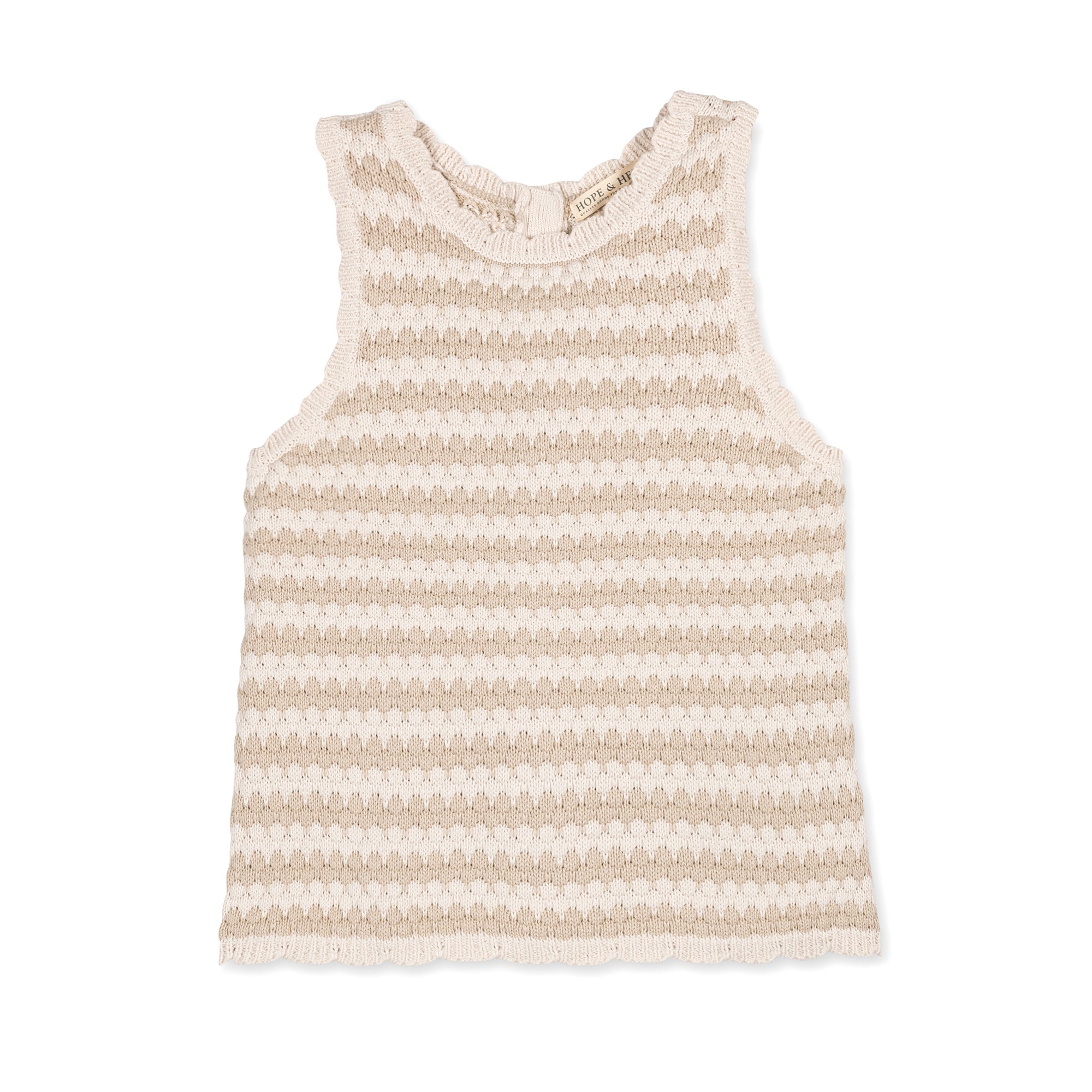 Organic Button Back Sweater Tank