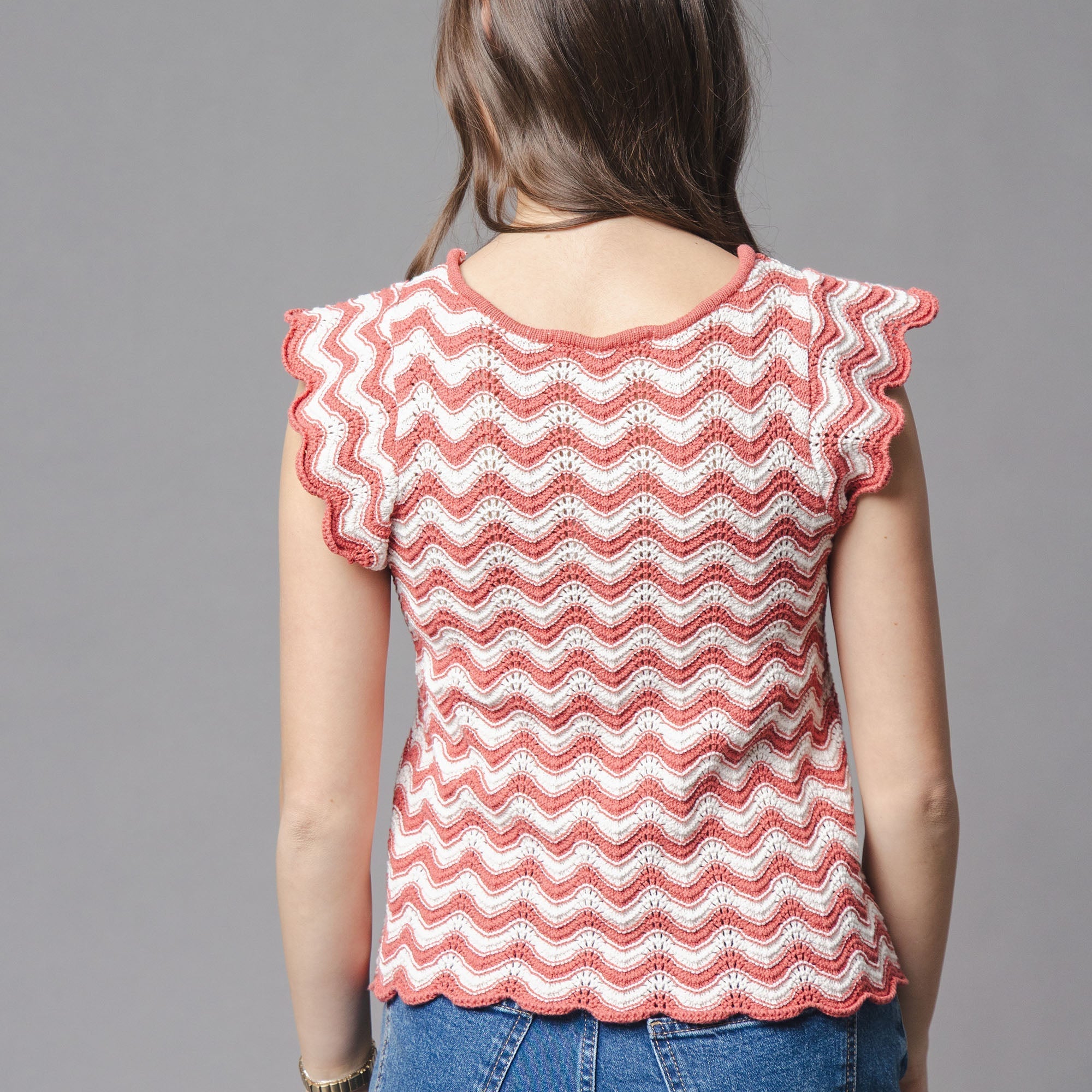 Organic Flutter Sleeve Sweater Top