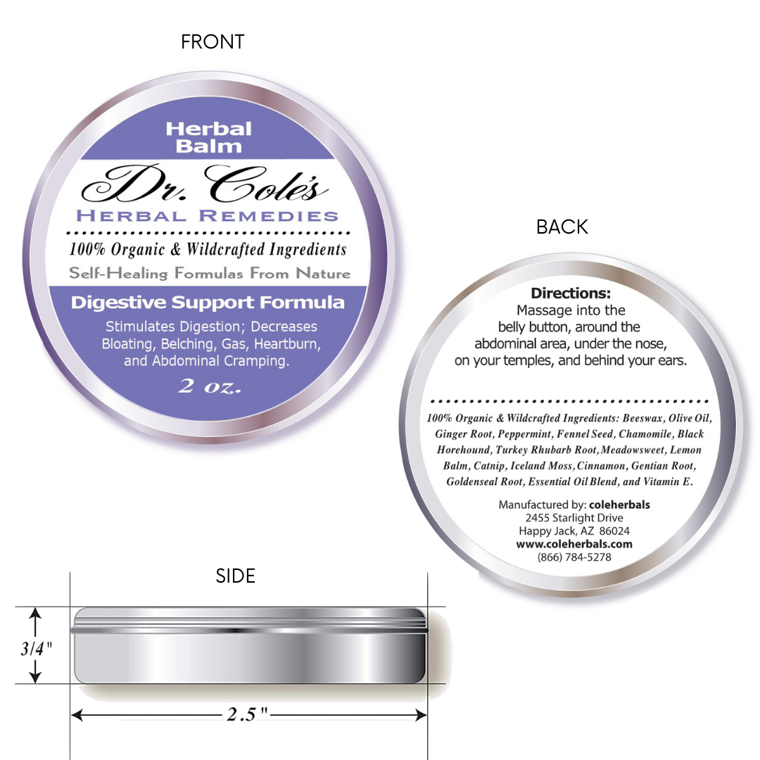 06 - Dr. Cole's Organic Digestive Support Herbal Balm