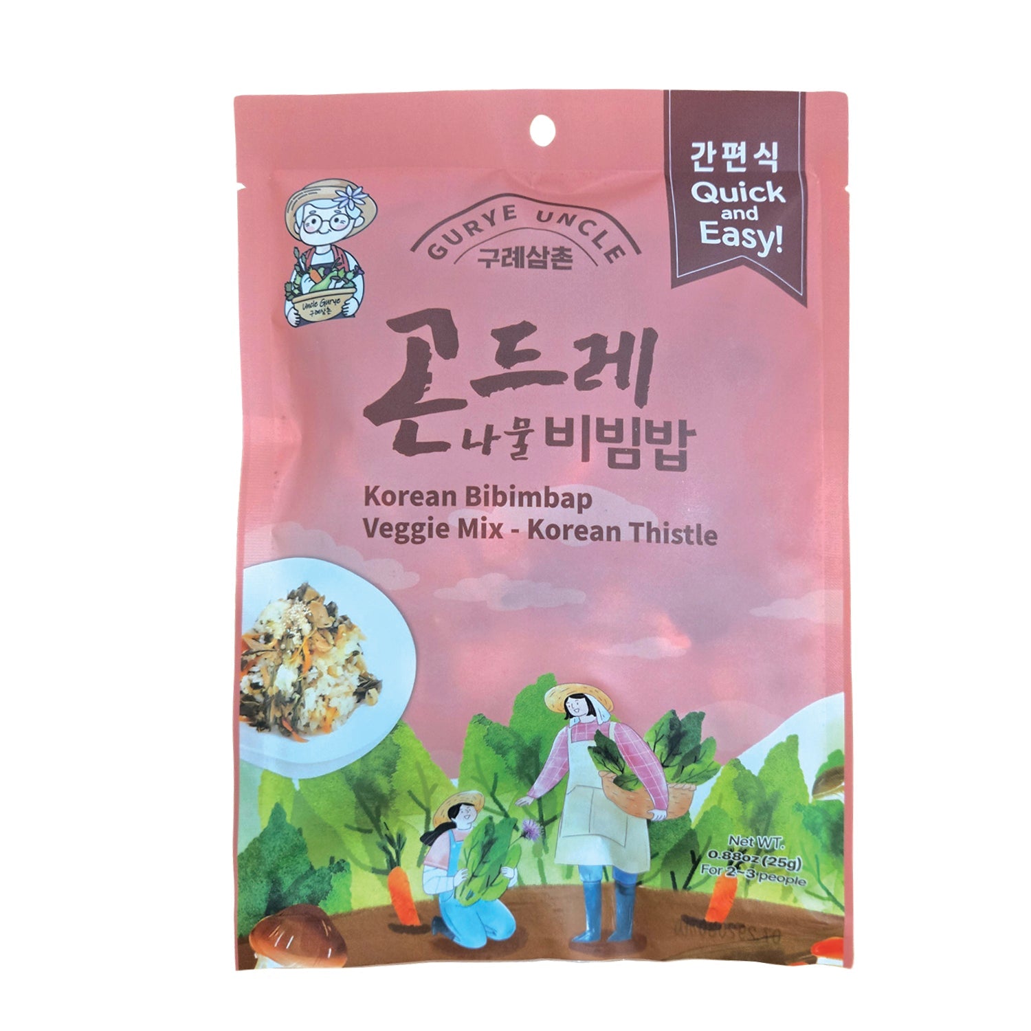 Korean Bibimbap Veggie Mix Korean Thistle (30g, 1.05 oz)