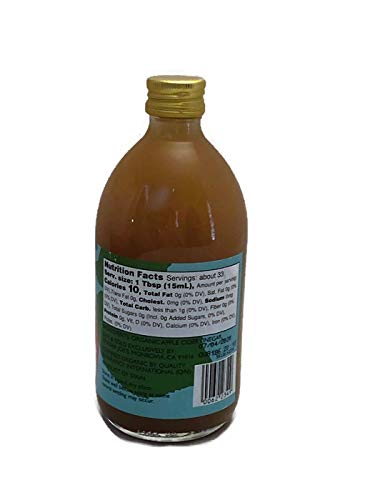 Trader Joe’s Organic Raw Apple Cider Vinegar with Mother, Unpasteurized and Unfiltered, 16.9 fl oz bottle, organic raw ACV for cooking, baking, dressings, marinades, beverages and wellness routines