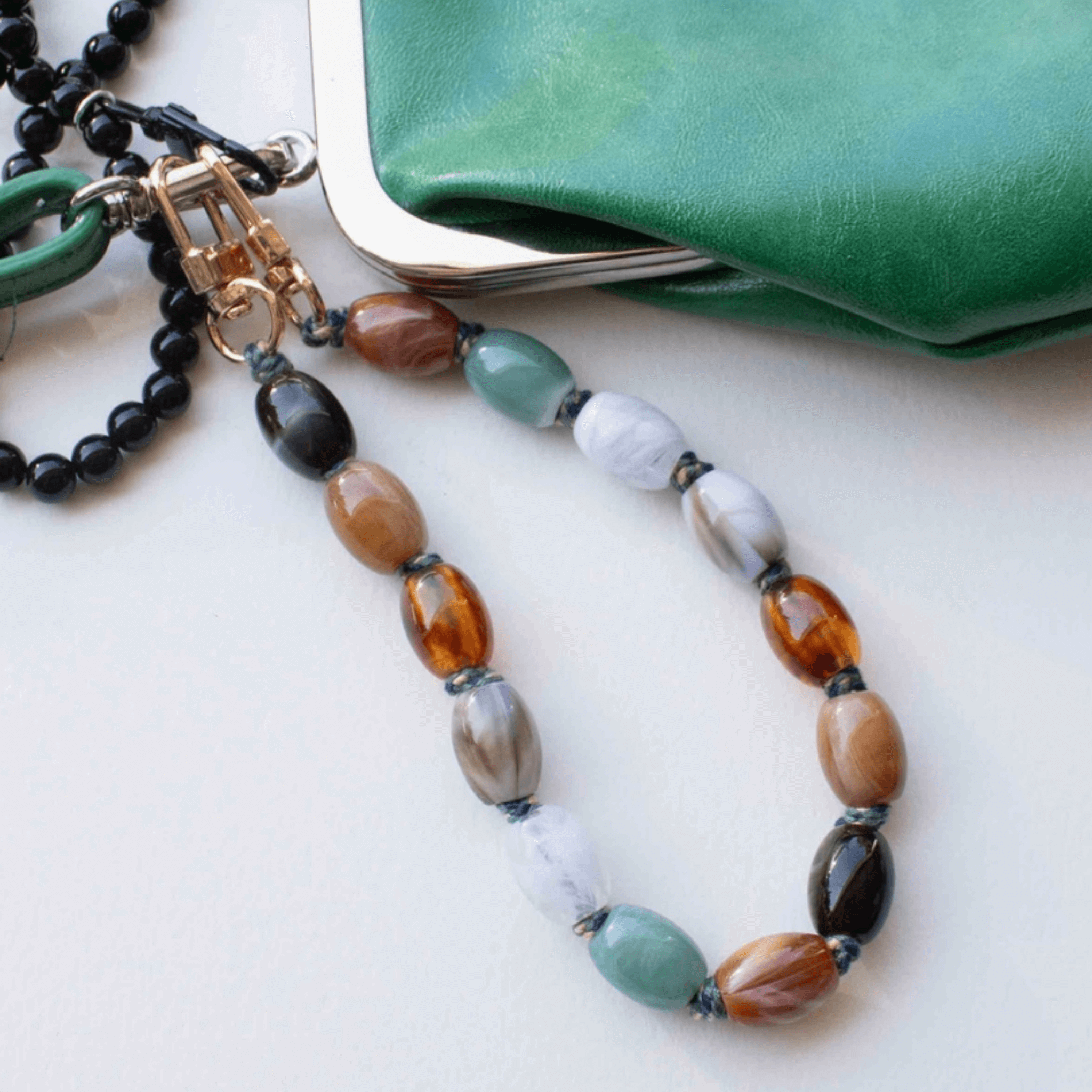 BEADED BAG CHARM - ZEN