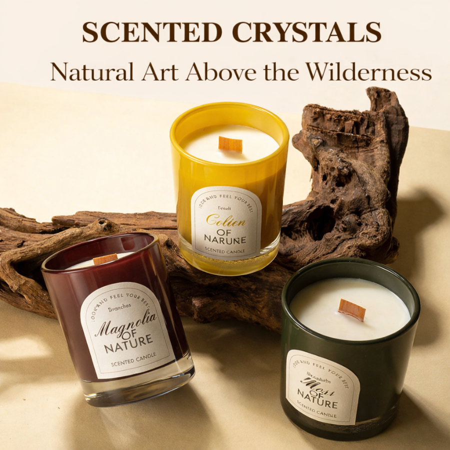 New Color-Sprayed Thick-Bottomed Eco-Friendly Soy Wax Scented Candle with Plant Essential Oil Fragrance, Low-Smoke Clean Burn, High-End Gift Box Packaging for Home Décor, Relaxation & Gifting