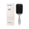 Eagle Fortress Boar Bristle Paddle Brush - Grey