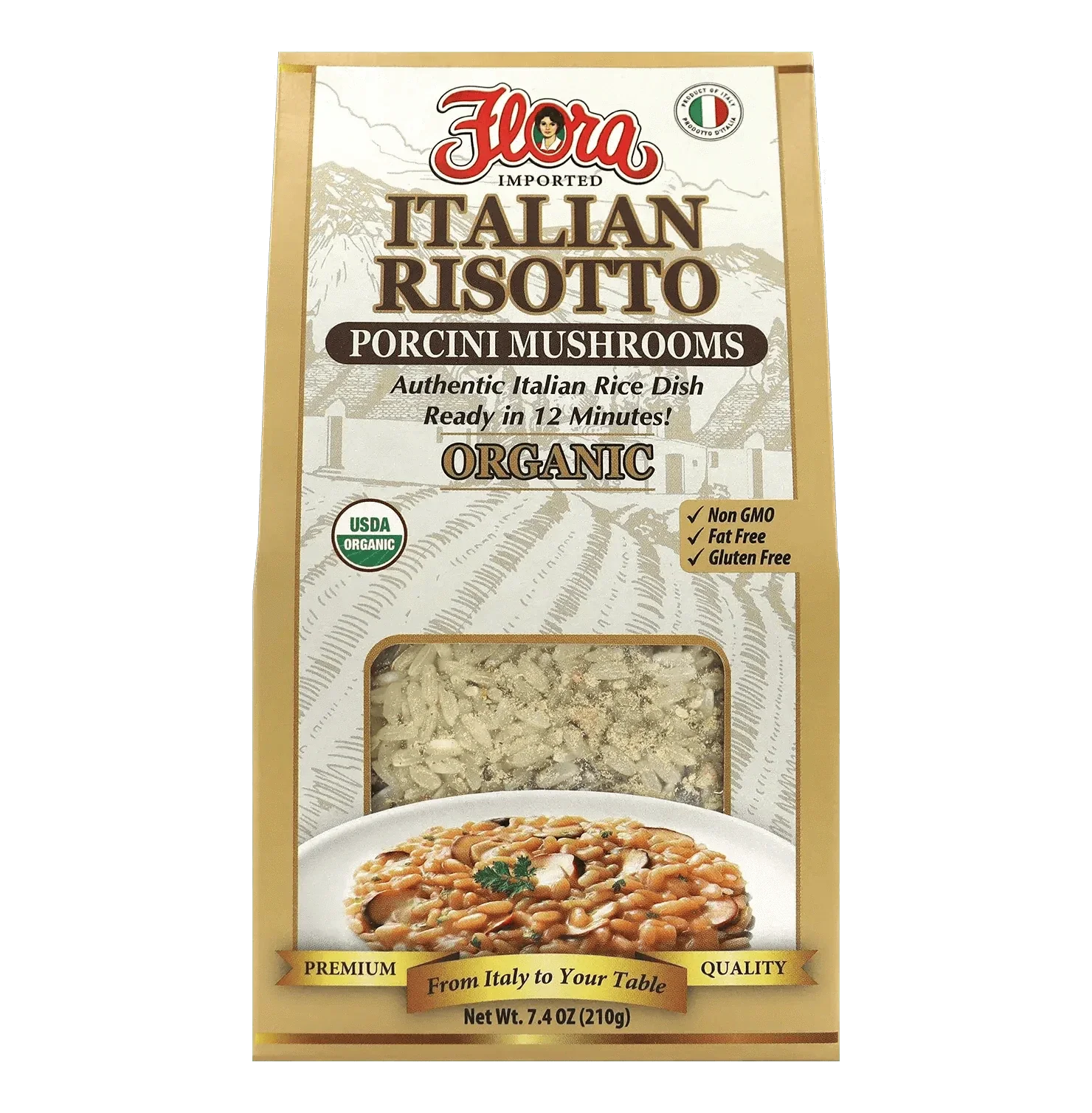 Italian Risotto - Porcini Mushrooms Organic - 7.4 oz