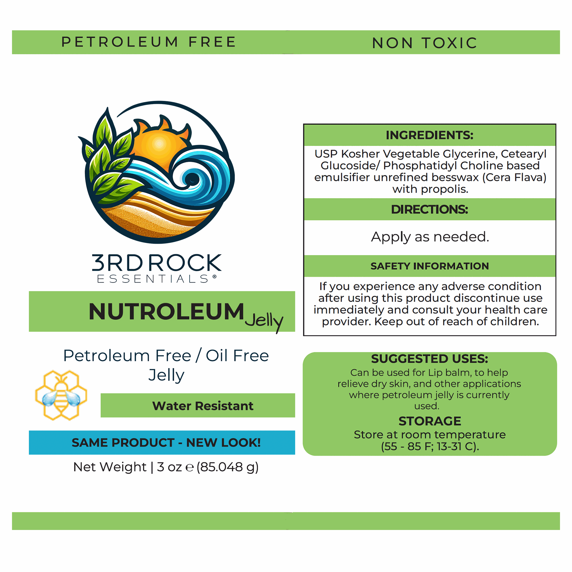 Nutroleum™ Non-Petroleum Skin Balm - Water Resistant 3 oz.
