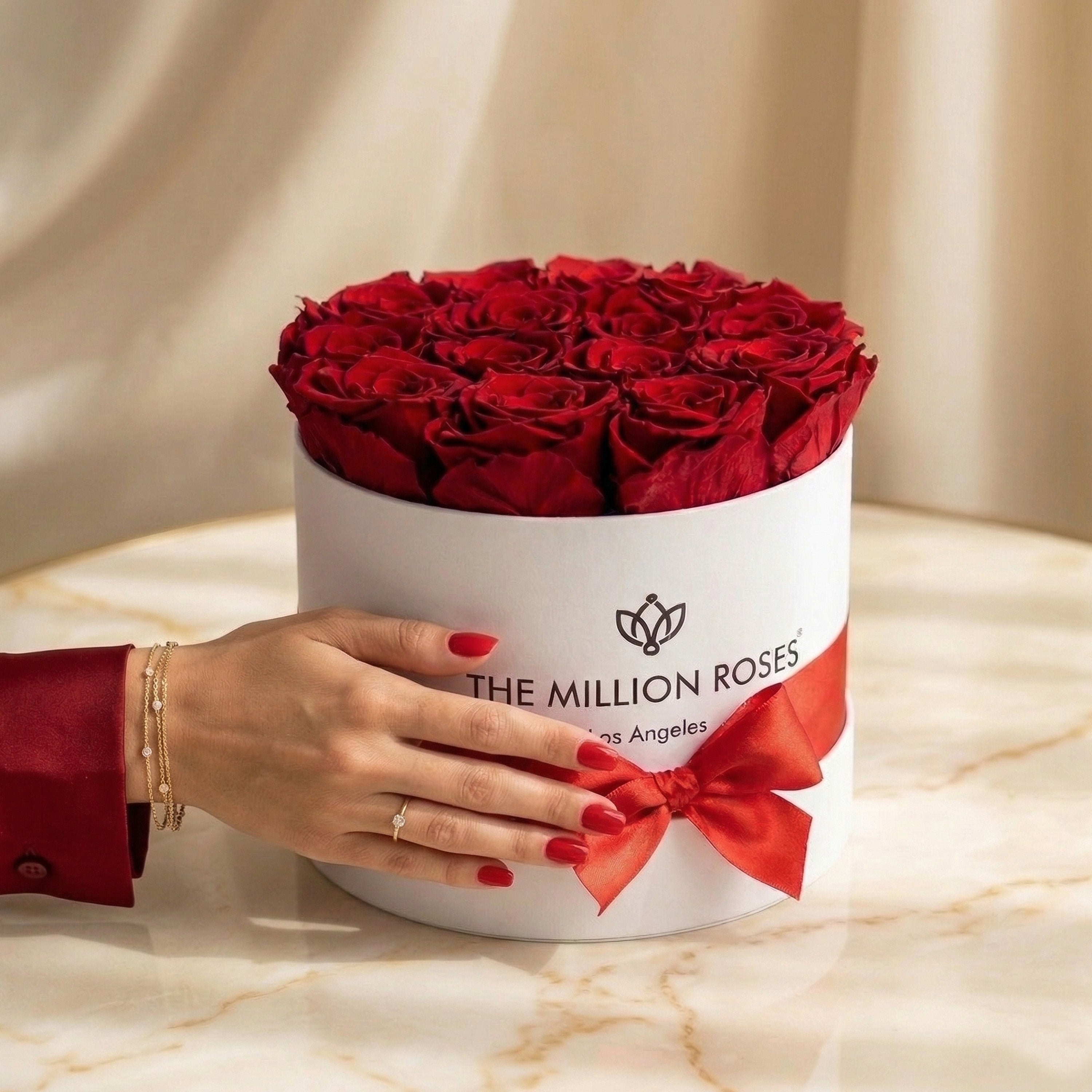 Classic White Box | Red Roses