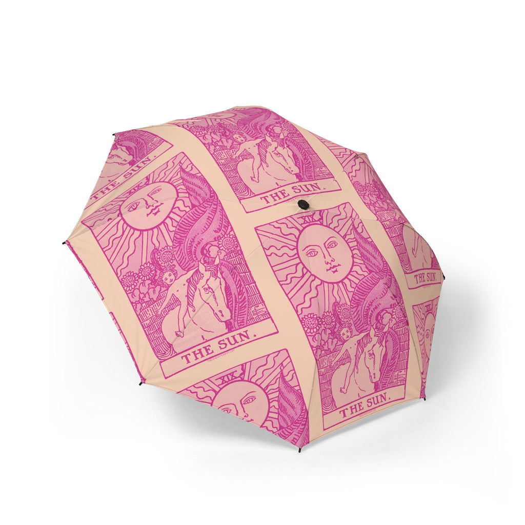 The Sun Tarot Umbrella | Witchy Pink Umbrella by The Love Witch
