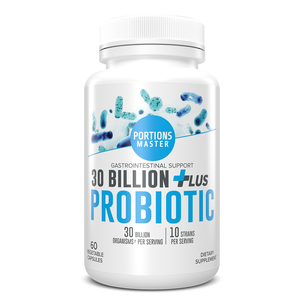 Portions Master 30 Billion Probiotic Plus Gastrointestinal Support (60 Count)
