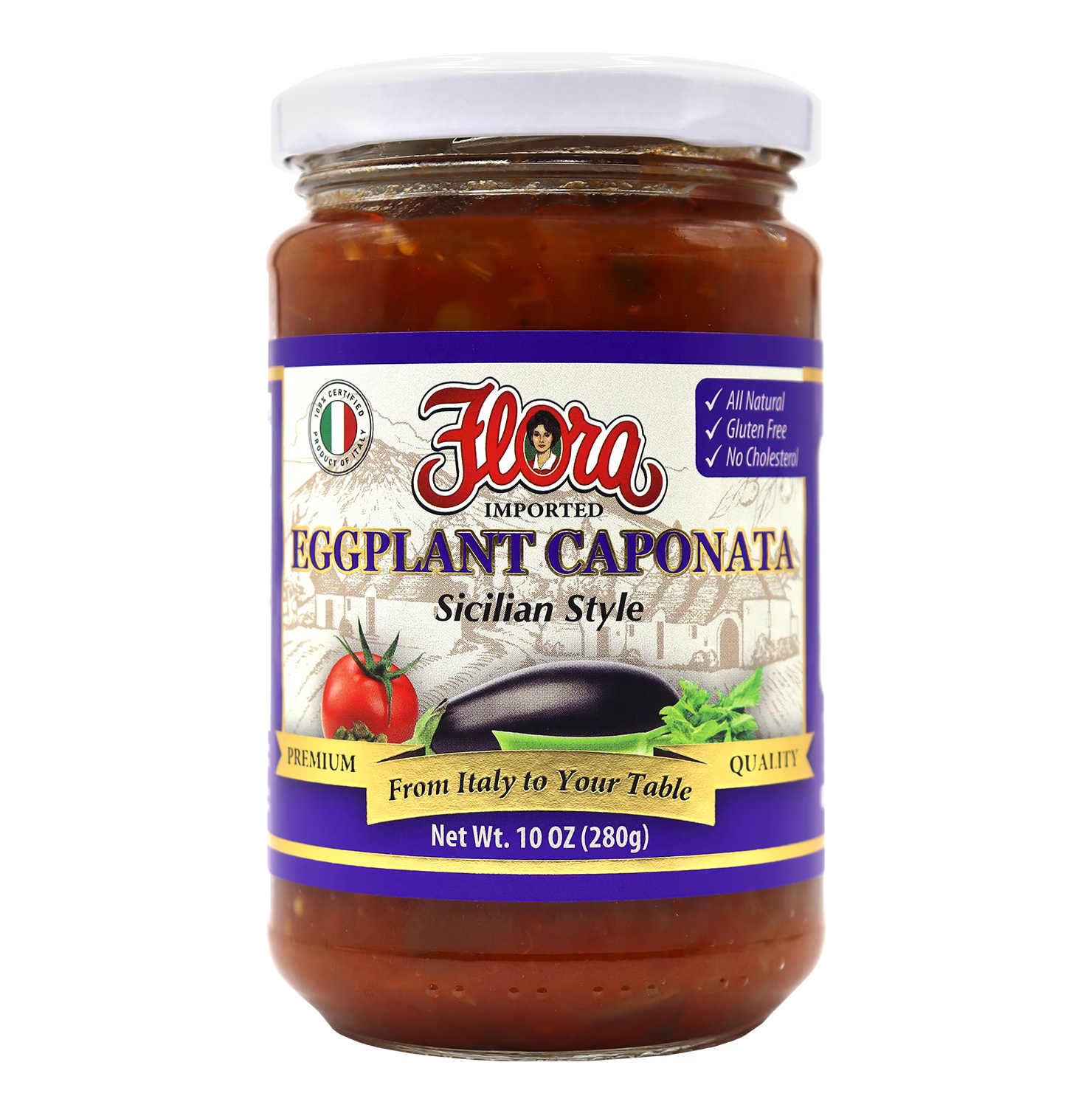 Eggplant Caponata - Sicilian Style - 10 oz