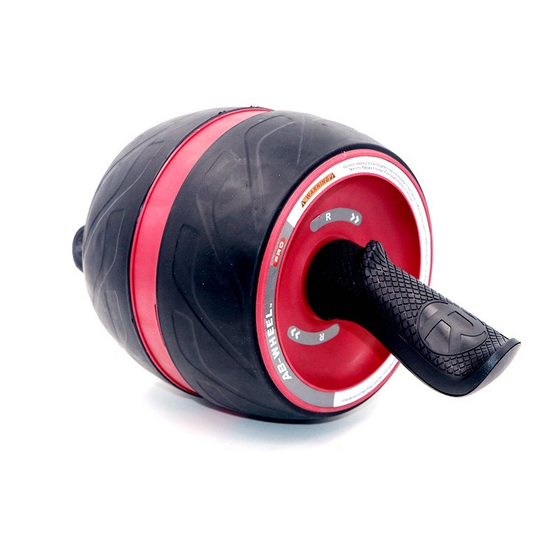 Black and red ab roller on a white background
