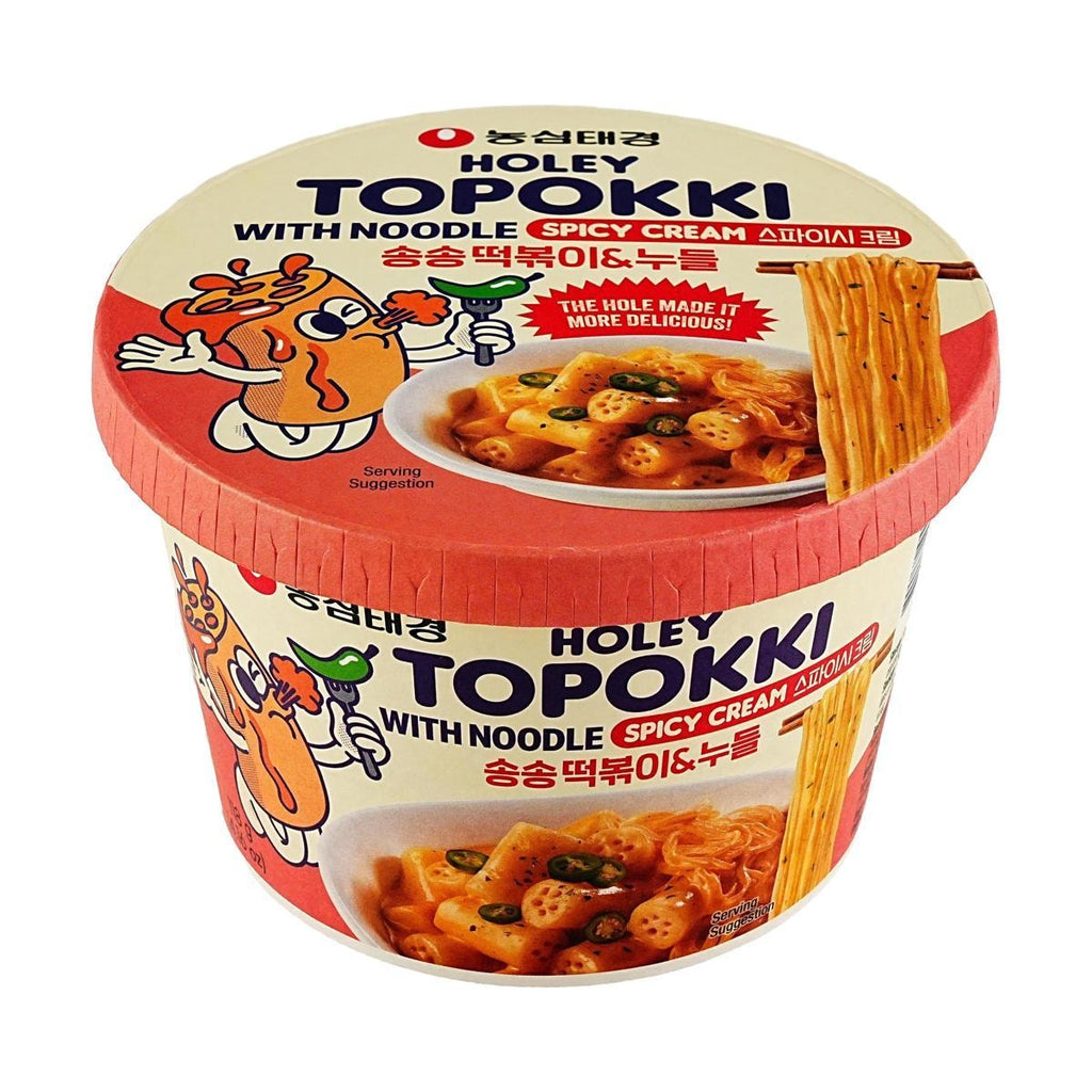 Holey Topokki Spicy Cream Flavor With Glass Noodle