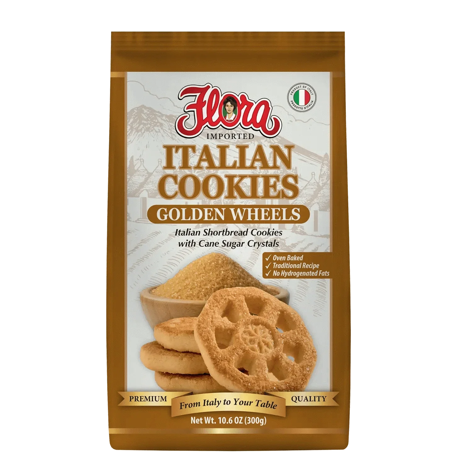 Golden Wheels - Italian Shortbread Cookies - 10.6 oz