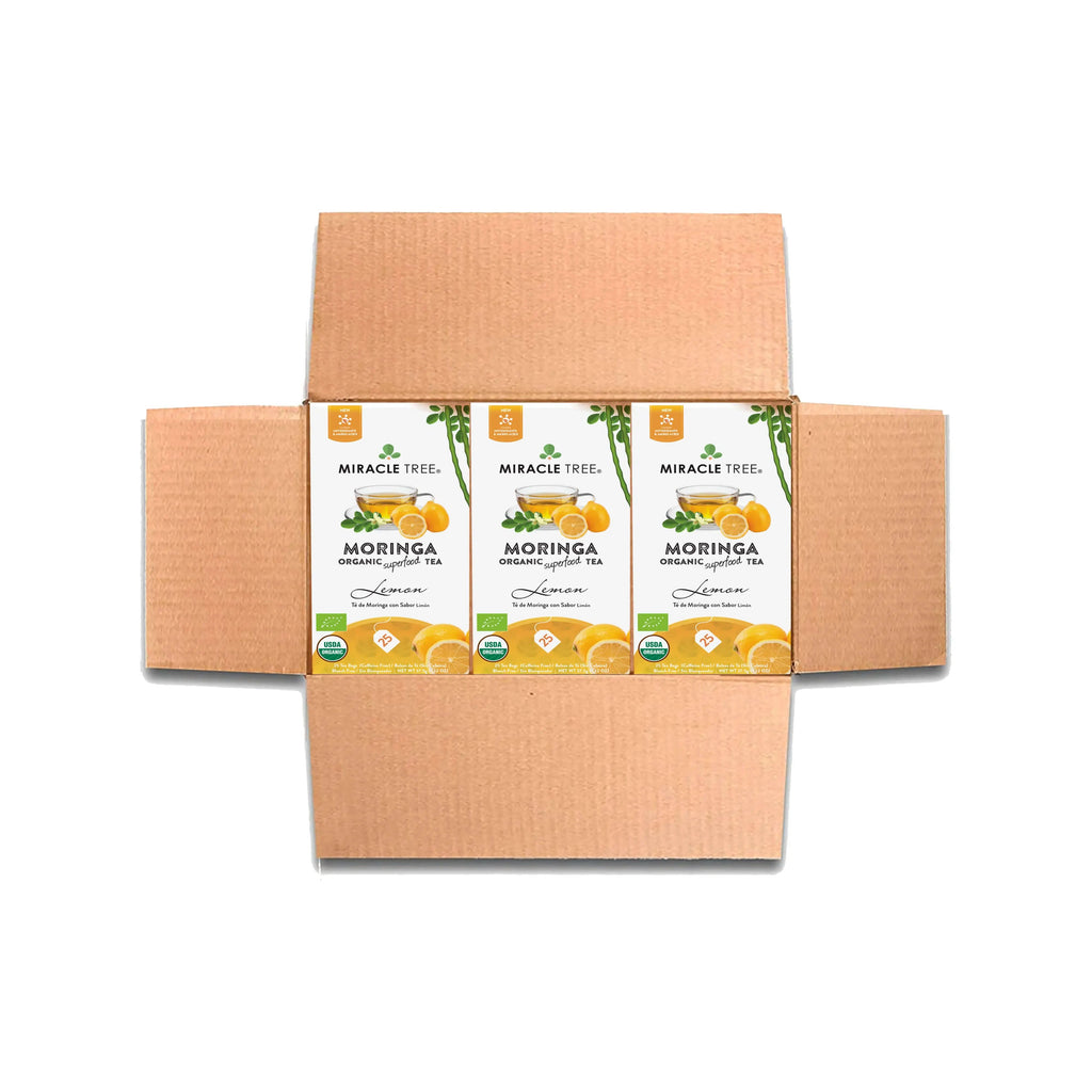 Organic Moringa Tea - Lemon - Caffeine-Free Herbal Tea