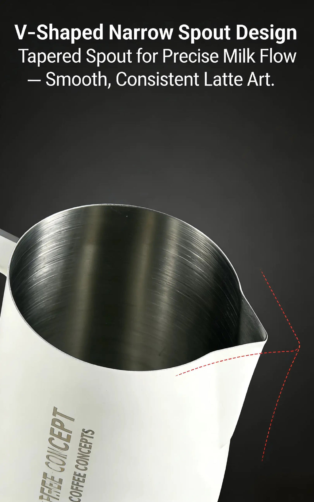 Best Milk Pitcher for Latte Art Beginners - Bell Shape 350ml/500ml Frothing Jug Under $15