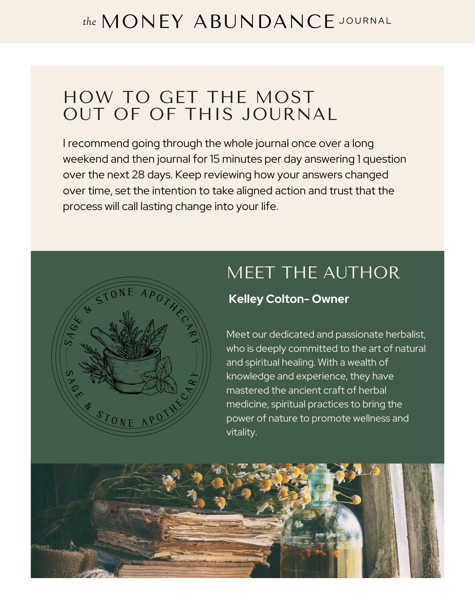 The Money Abundance Journal