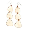 Caribbean Emerald Ivory Earrings