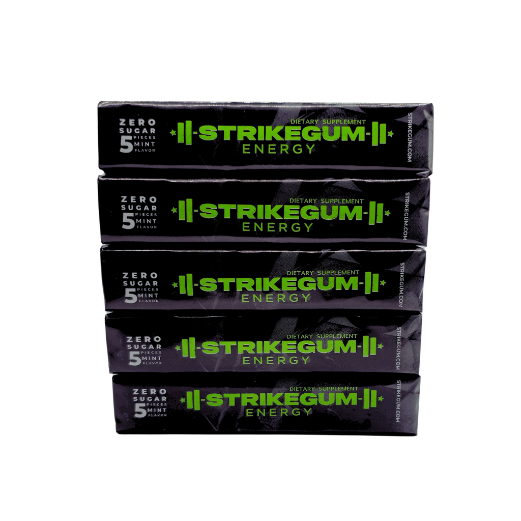 Strike Premium Energy Gum | 5 Packs