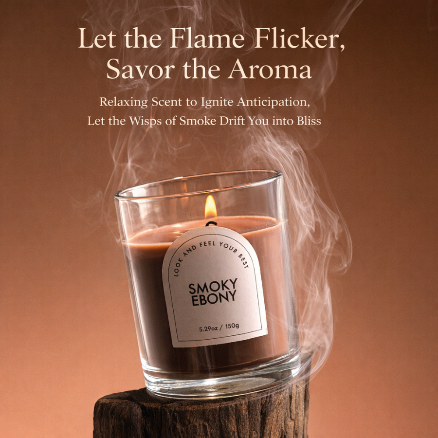 Small-Batch Custom-Made Colored Soy Wax Scented Candle – Smokeless Burn Experience, Eco-Friendly Materials, Premium Fragrance, Elegant Gift Candle for Home Décor & Relaxation