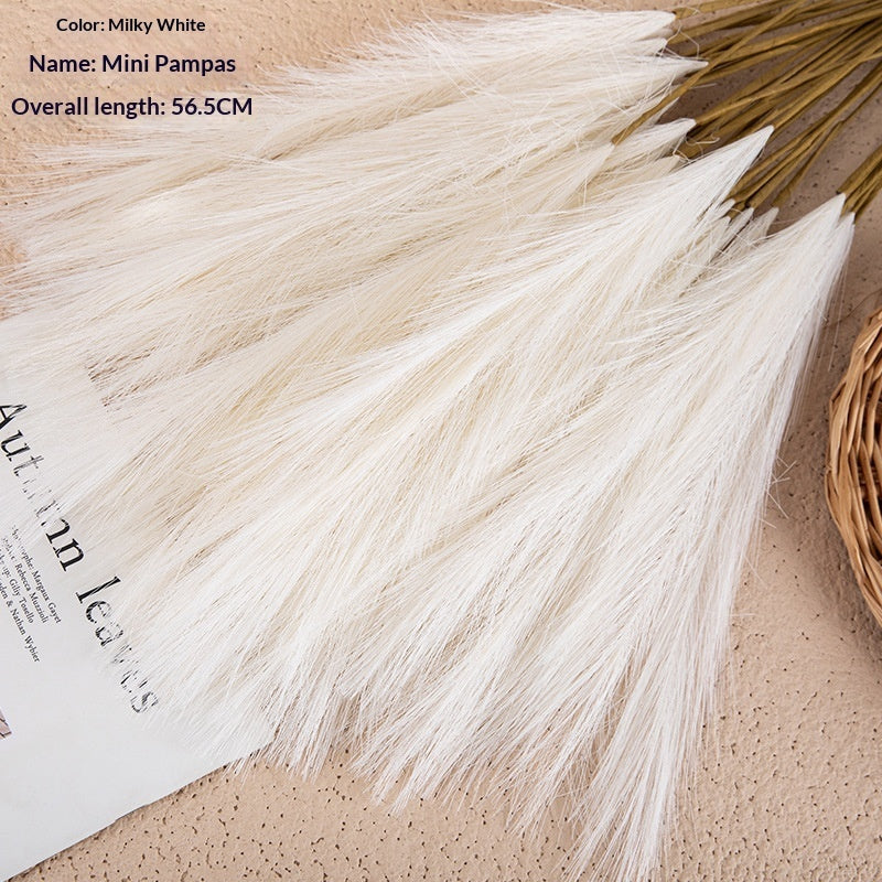 Silk Reed Grass Artificial Flower Plumes — 6 Colors, 1pc or 10pcs