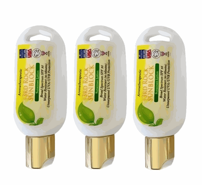 Mini Sunscreen 1.7 oz. SIZE! - 3rd Rock Sunblock® Sunscreen Lotion - Aromatherapeutic - Zinc Oxide 35 SPF