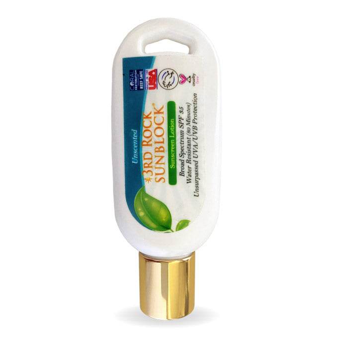 3rd Rock Sunblock® Sunscreen Lotion - Unscented - Zinc Oxide Sunscreen SPF 35 - 1.7 oz