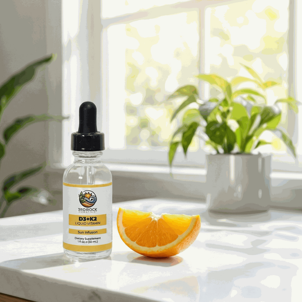 Vitamin D3 + K2 - Liquid Supplement (Chelated) — 1 fl oz