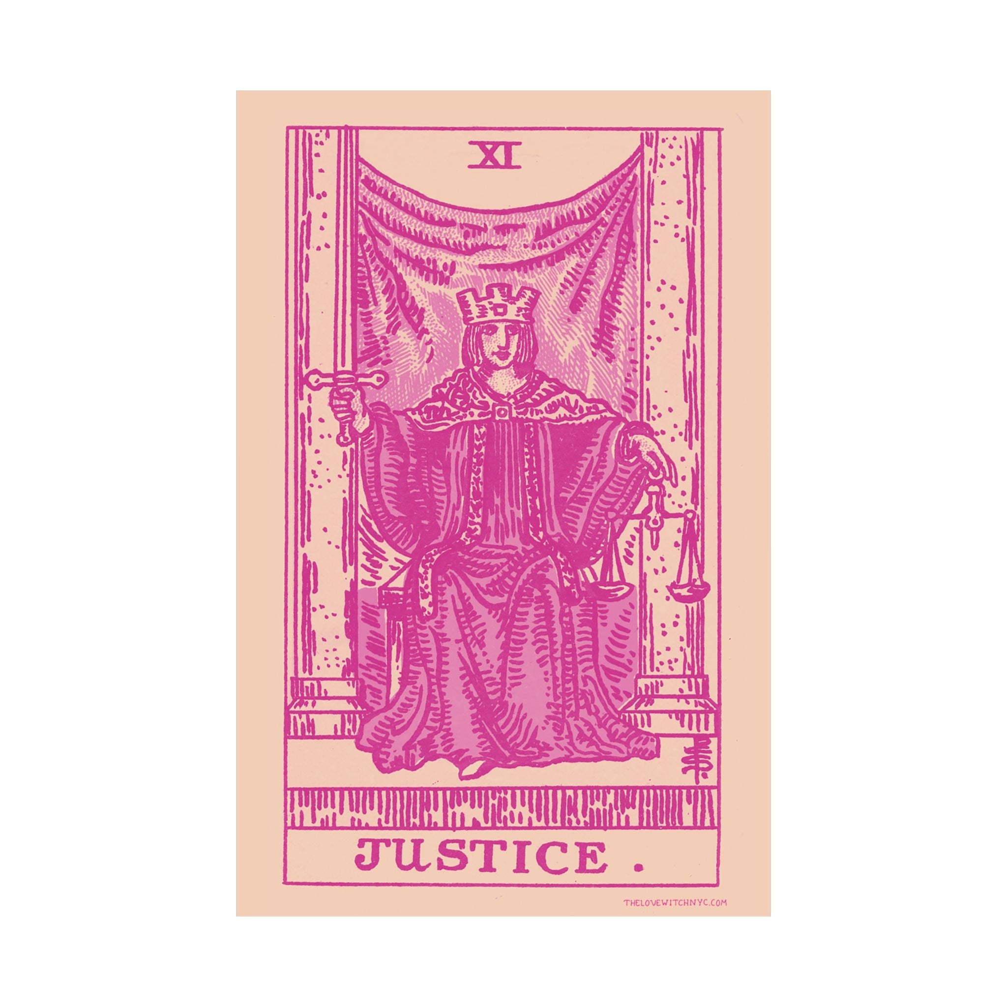 Justice Tarot Card Poster by The Love Witch