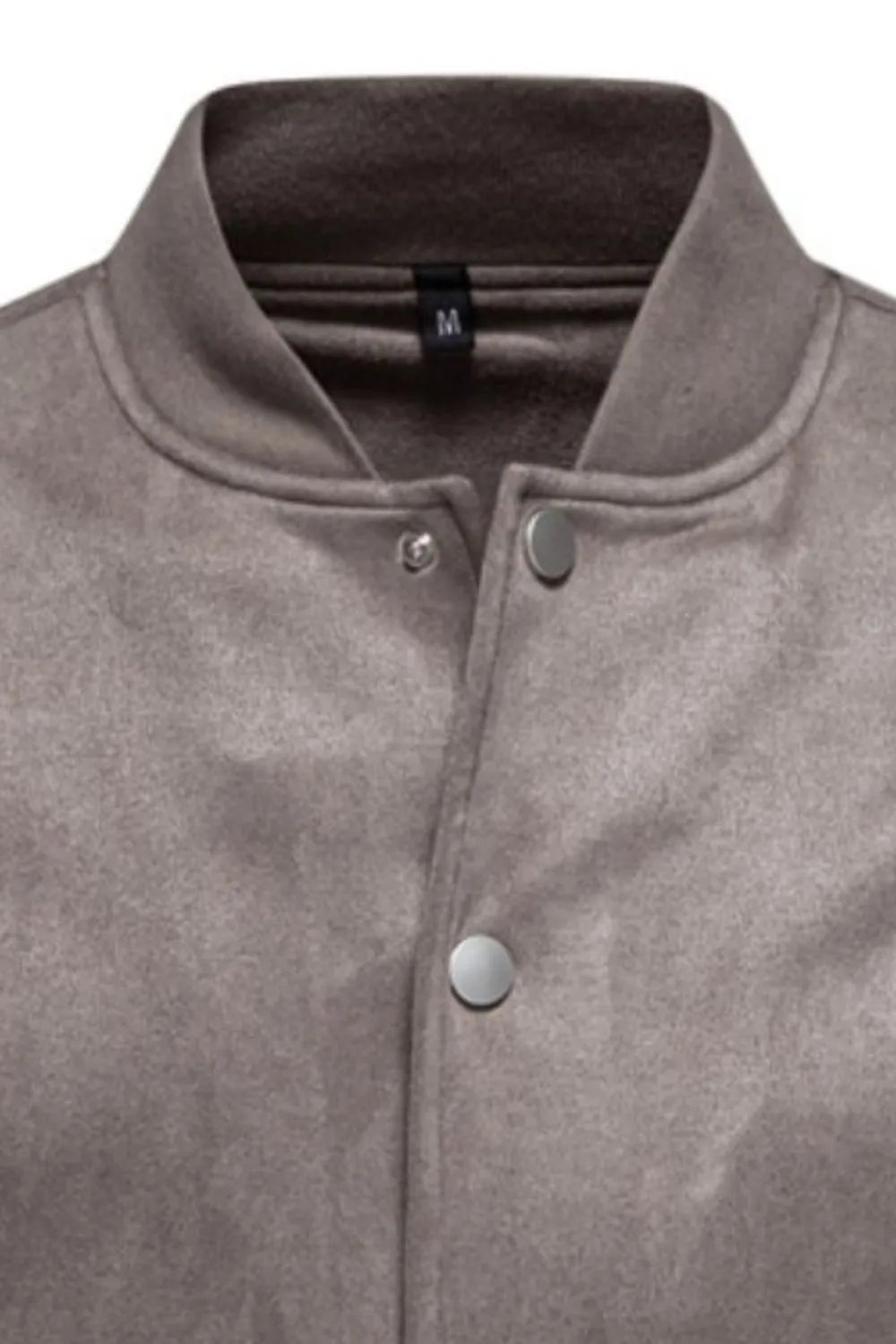 Men's Baseball Collar Snap Down Jacket