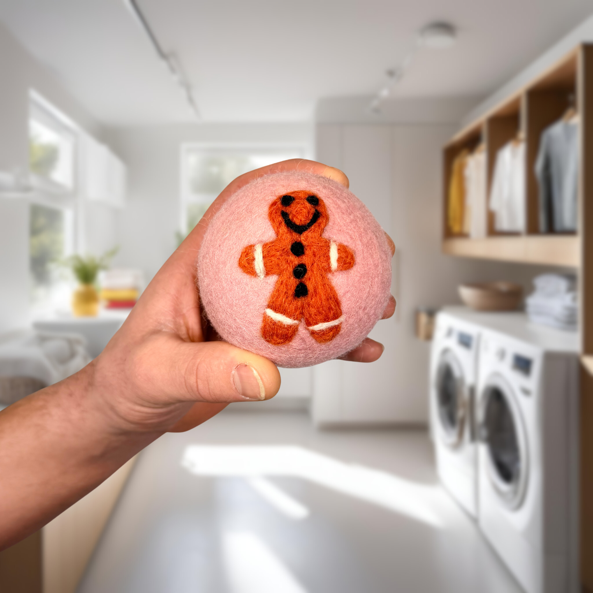 Organic Wool Dryer Balls--Gingerbread