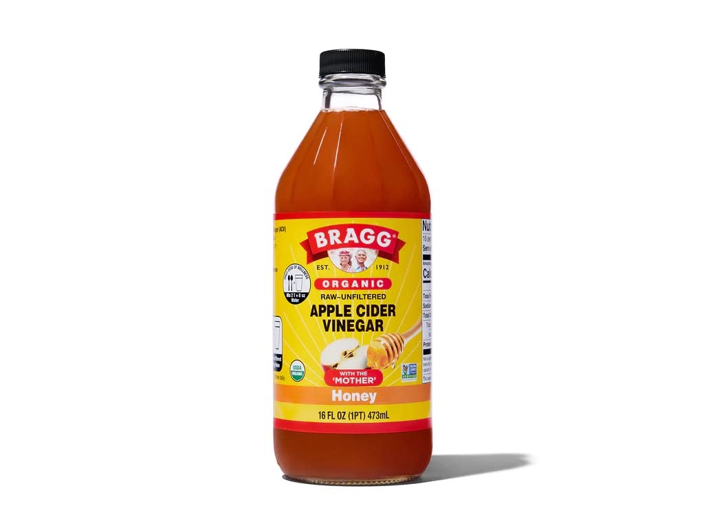 Bragg Organic Flavored Apple Cider Vinegar with the Mother – Raw & Unfiltered, 16 fl oz